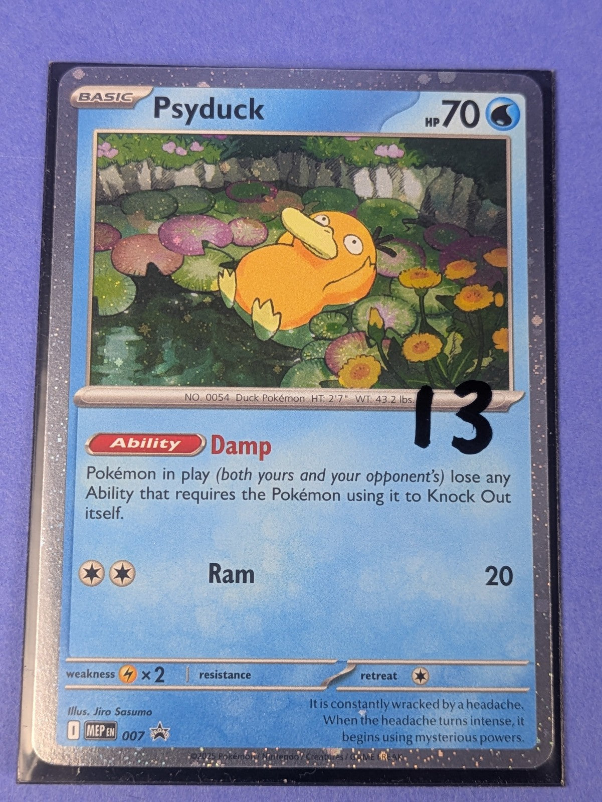 Psyduck - MEP007 - Cosmos Holo Promo Mega Evolution Promos - Pokemon - NM