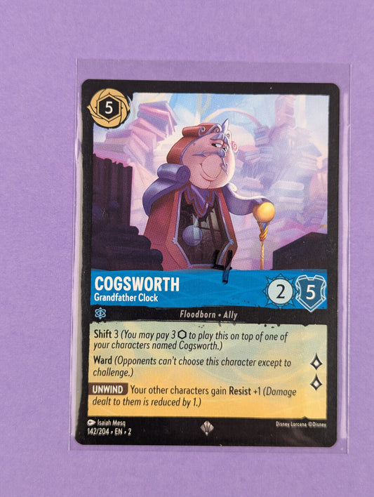 Disney Lorcana TCG: Rise of the Floodborn: Cogsworth Grandfather Clock 51/204
