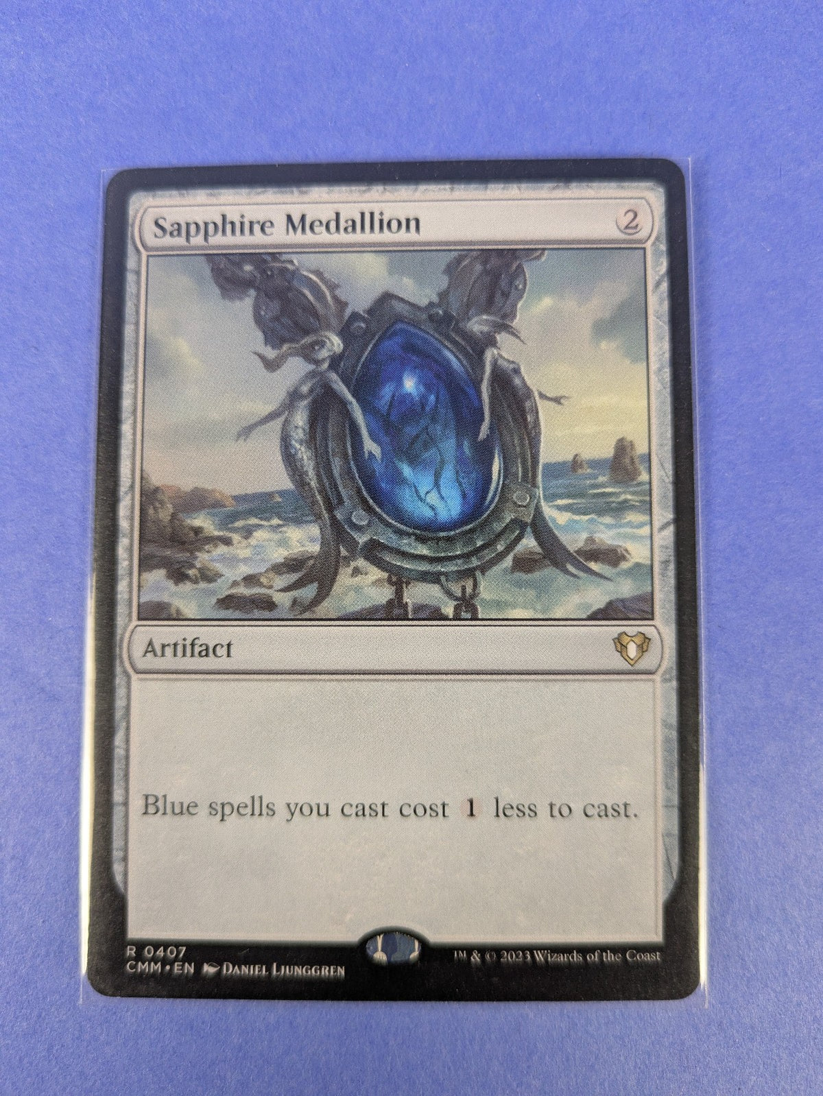 MTG Magic: Commander Masters: Sapphire Medallion #0407 Rare - NM