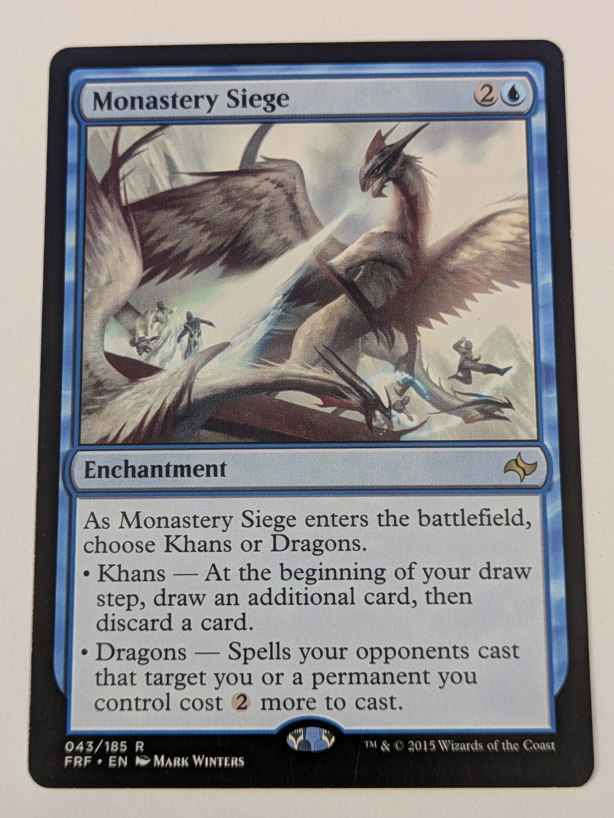 MTG Magic: Fate Reforged: Monastery Siege #043/185 Rare - NM