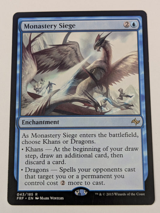 MTG Magic: Fate Reforged: Monastery Siege #043/185 Rare - NM