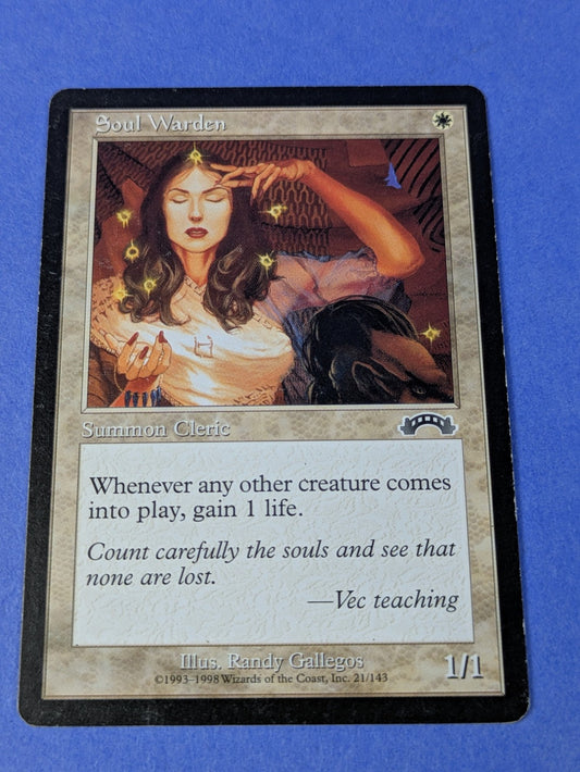 MTG Magic: Exodus: Soul Warden #21/143 Common - MP