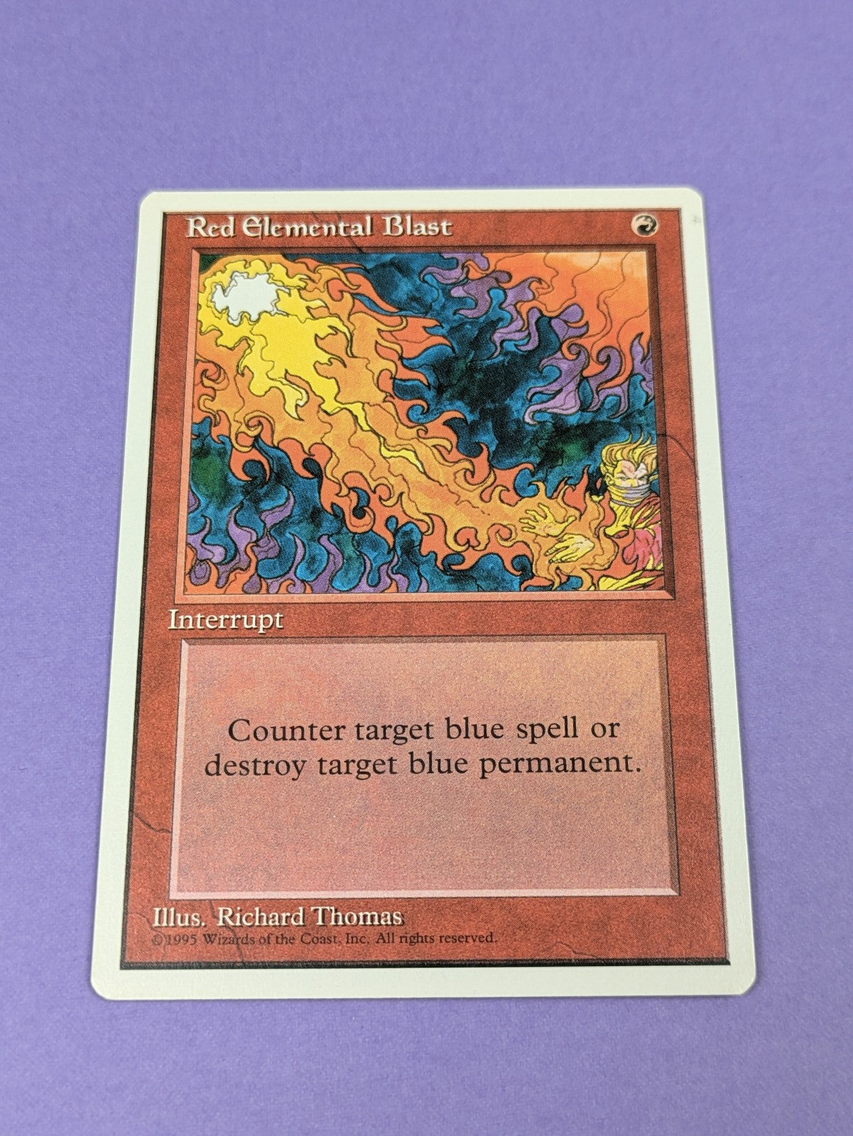 MTG Magic: Fourth Edition: Red Elemental Blast #218 Common - NM