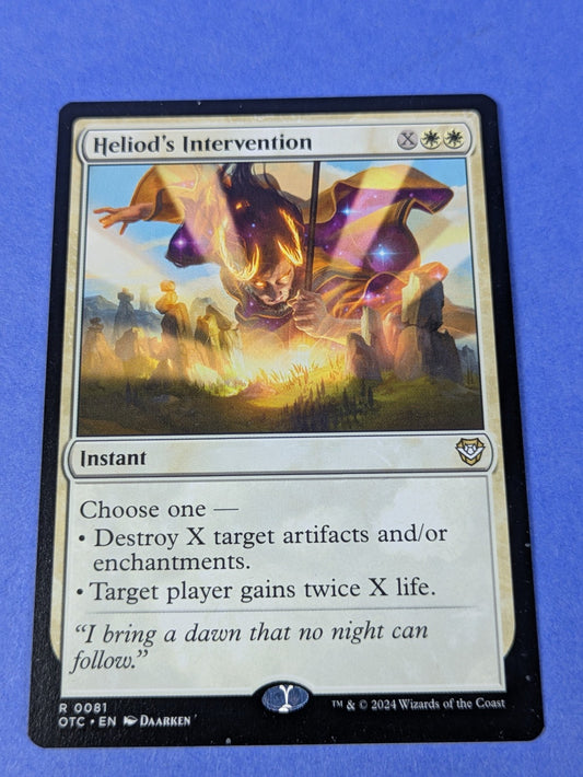 MTG: Outlaws of Thunder Junction: Commander: Heliod's Intervention #0081 Rare LP