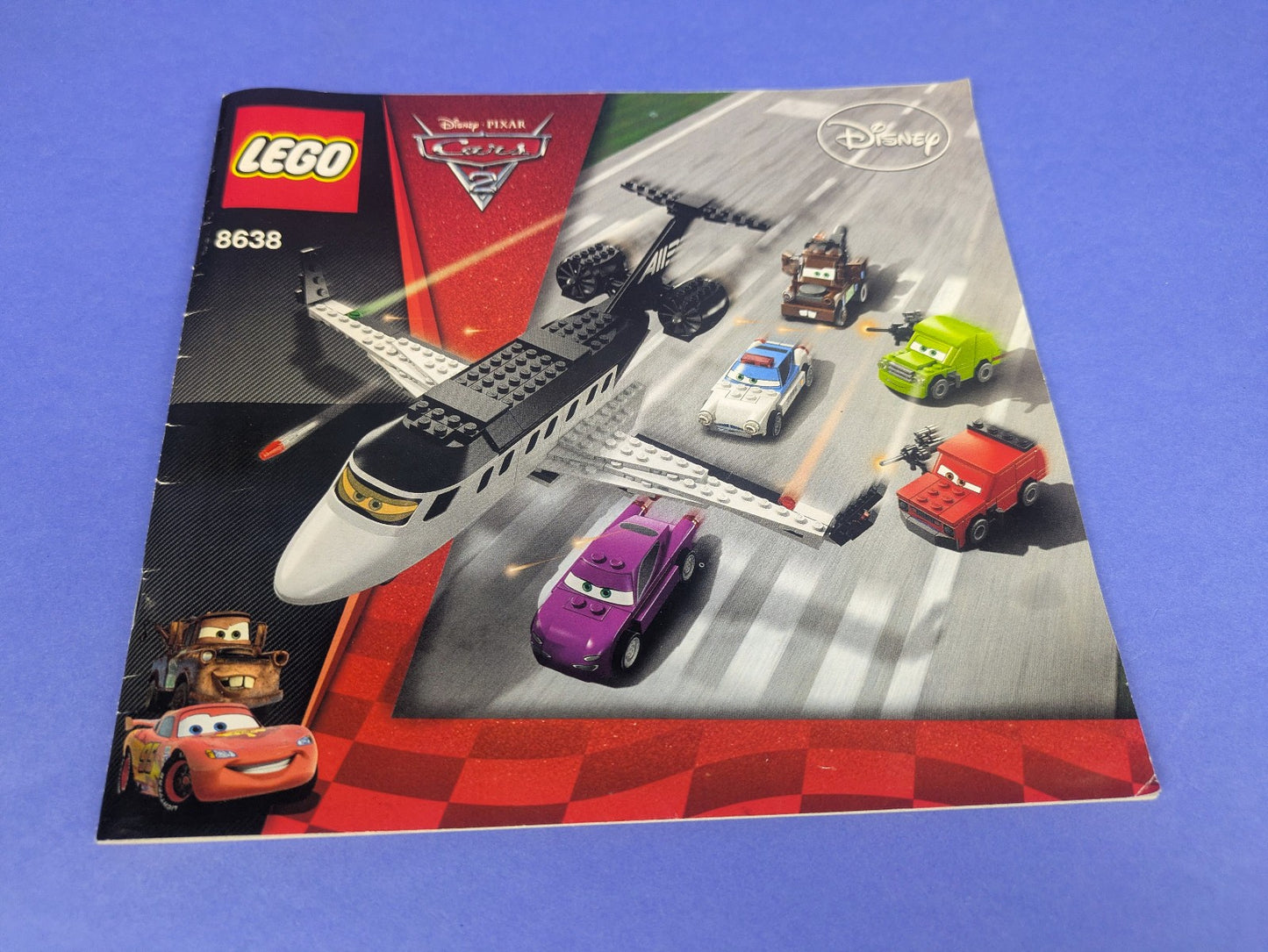 Lego Cars: Cars 2: Spy Jet Escape 8638 w/ Instructions