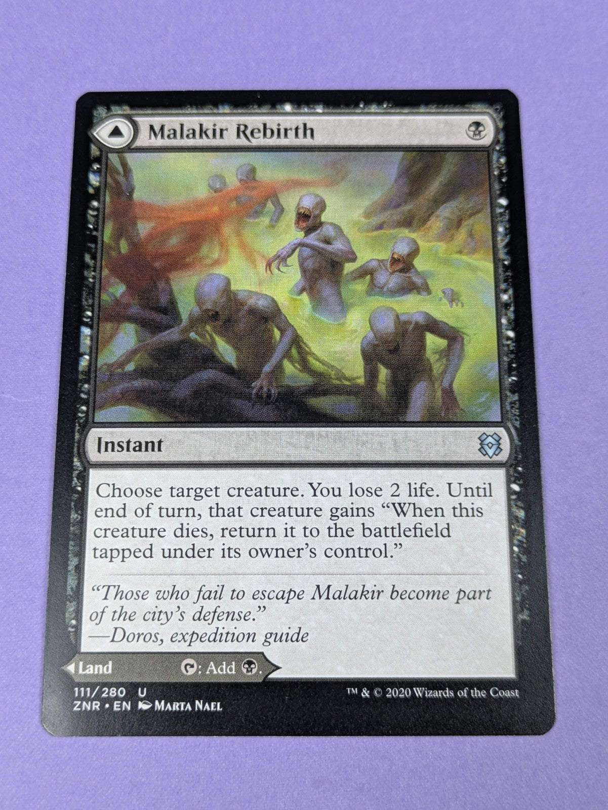 MTG Magic: Zendikar Rising: Malakir Mire / Rebirth #111/280 Uncommon - NM