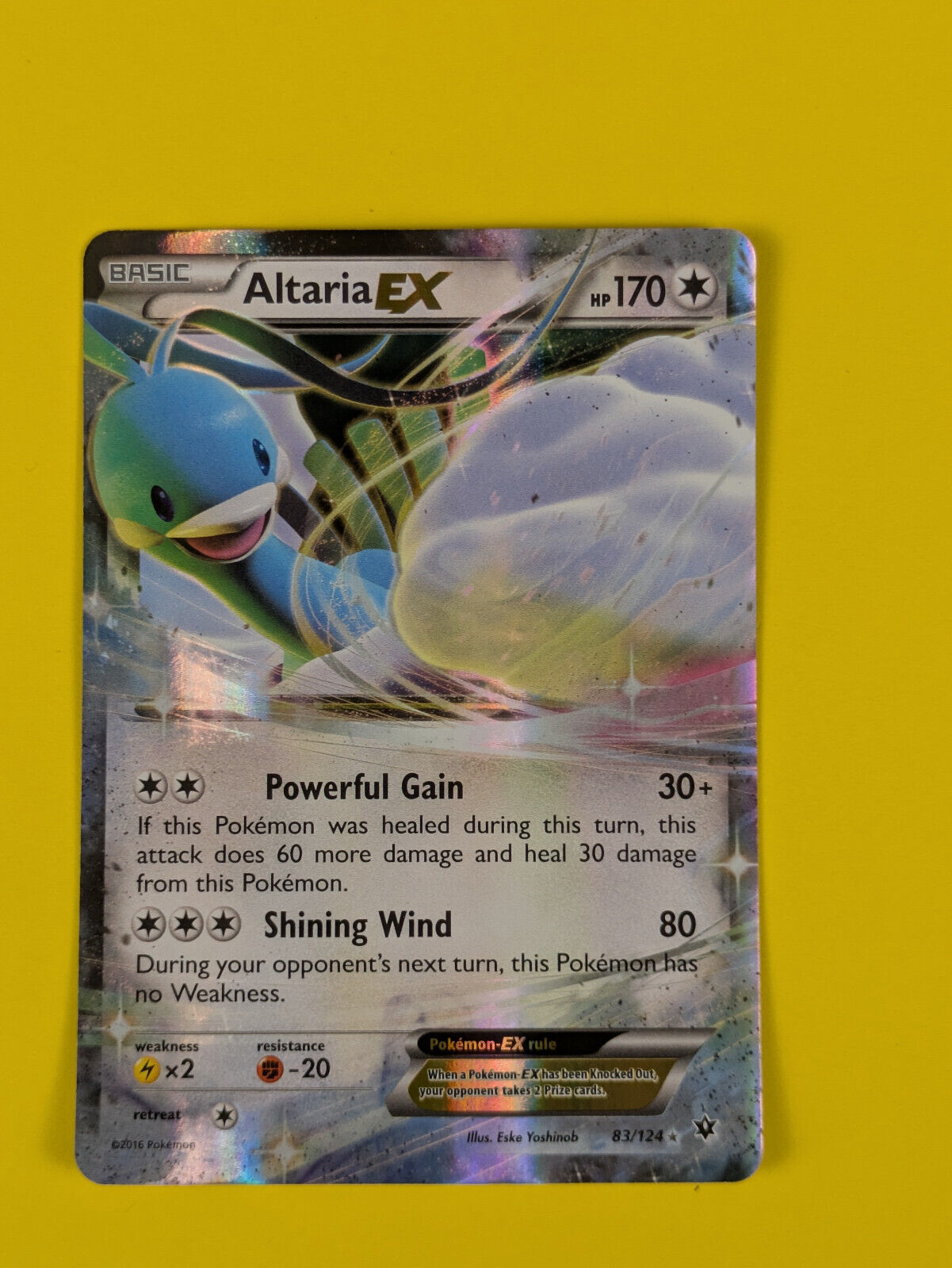 Altaria EX - 83/124 - Ultra Rare Fates Collide - Pokemon Card - NM