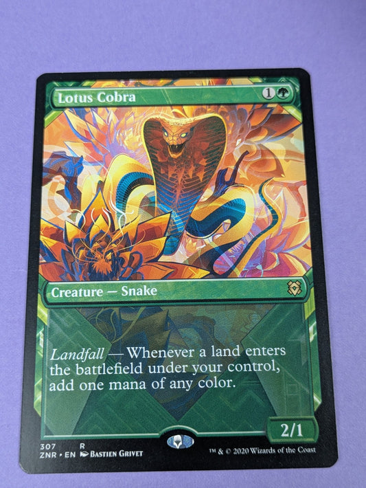 MTG Magic the Gathering: Zendikar Rising: Lotus Cobra #307 Rare - NM
