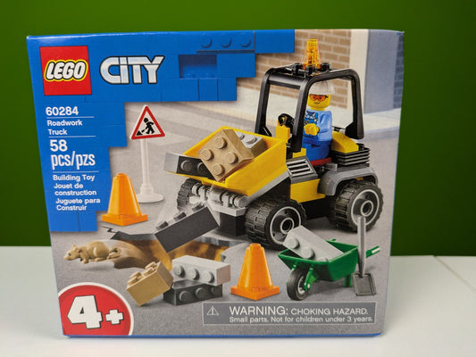 Lego Town: City: Construction: Roadwork Truck Set 60284 BRAND NEW