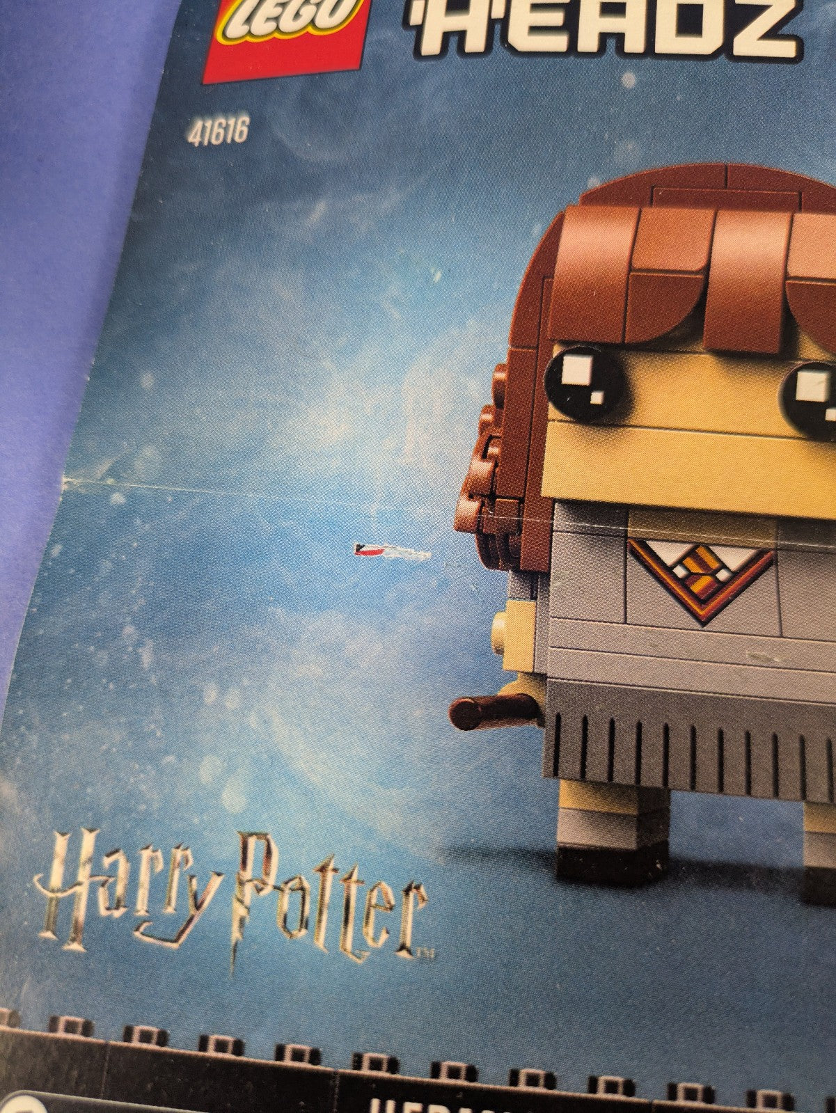 LEGO BrickHeadz Hermione Granger Harry Potter & Hedwig 41616 41615 Pre-Owned
