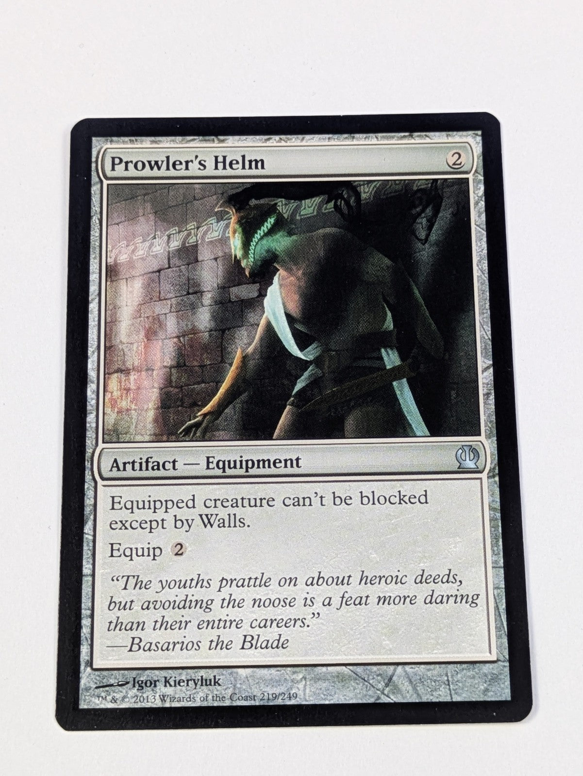 MTG Magic: Theros: Prowler's Helm #219/249 Uncommon - LP