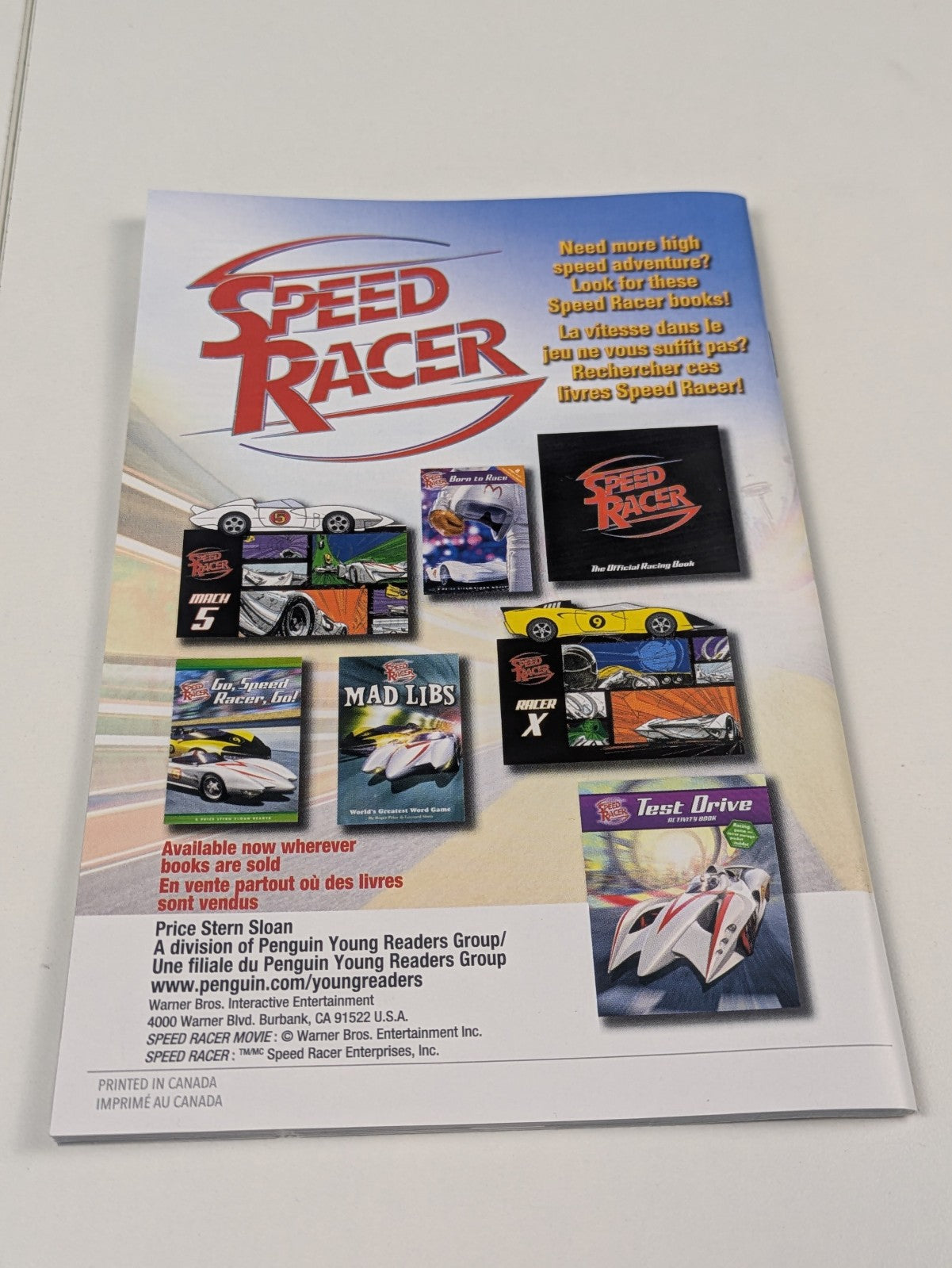 Speed Racer: The Video Game (Nintendo Wii, 2008) CIB