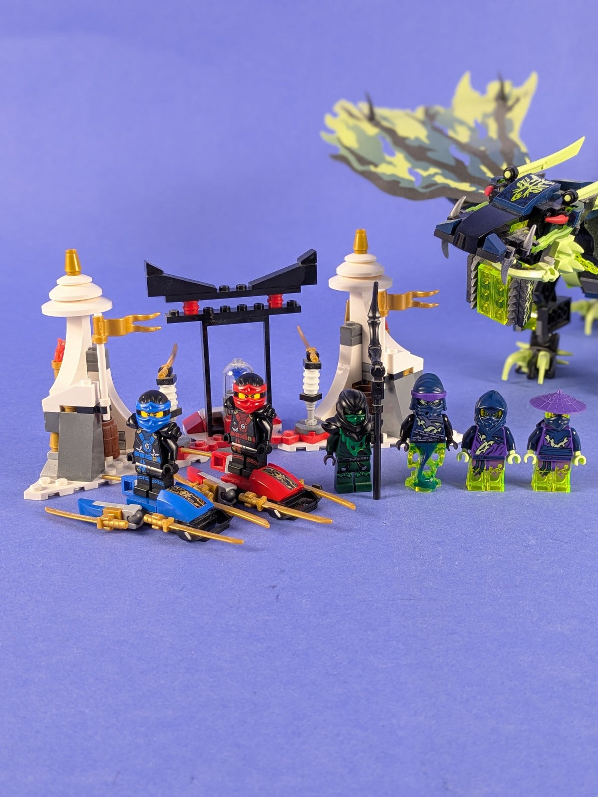 LEGO NINJAGO Attack of the Morro Dragon 70736 Incomplete Set Pre-Owned