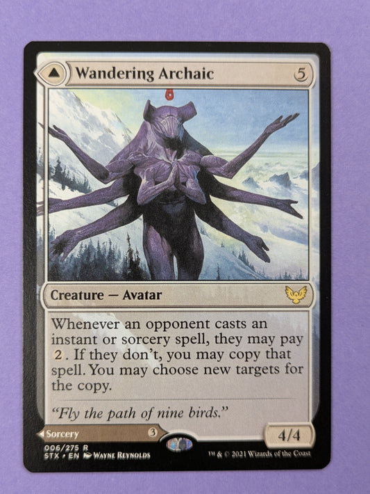 MTG: Strixhaven: Wandering Archaic   Explore the Vastlands #006/275 Rare - NM