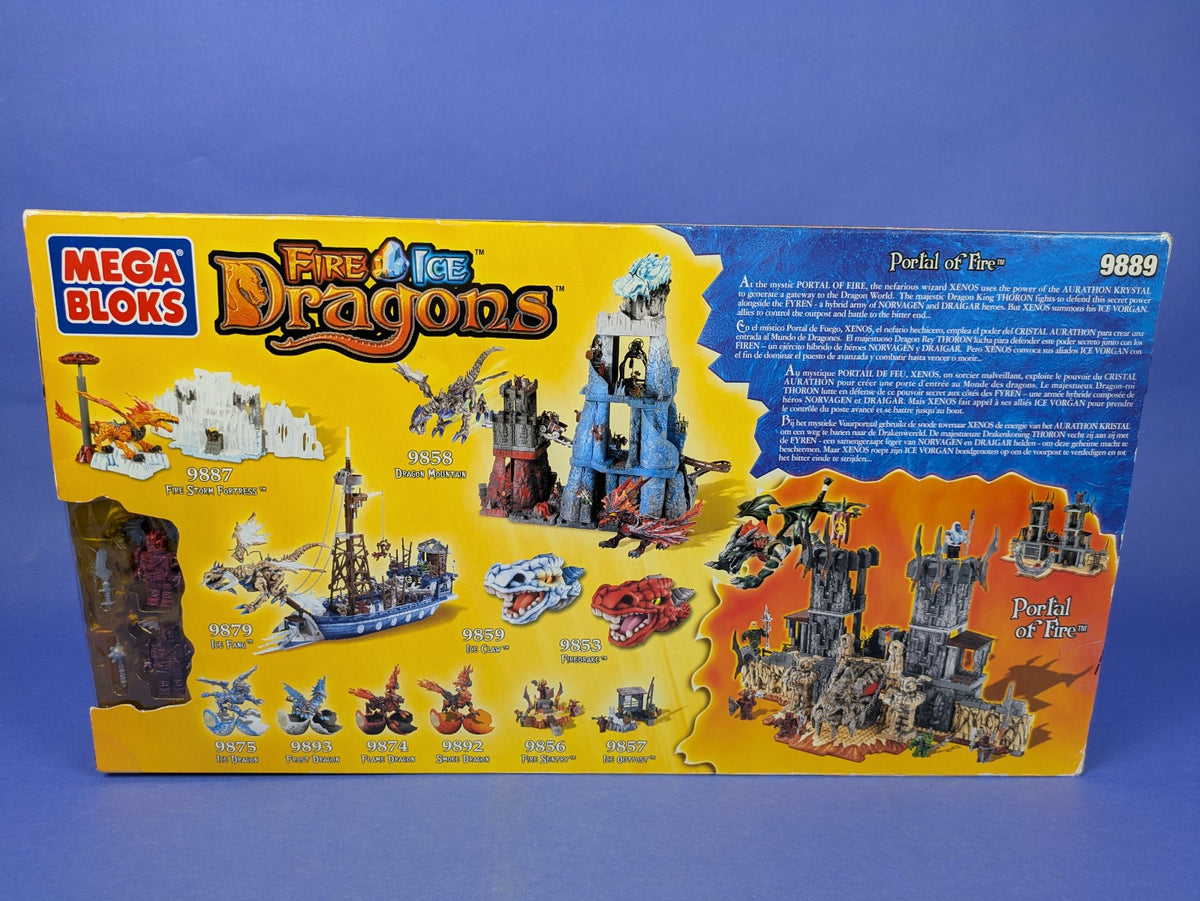 MEGA BLOKS Fire & Ice Dragons Portal of Fire 9889