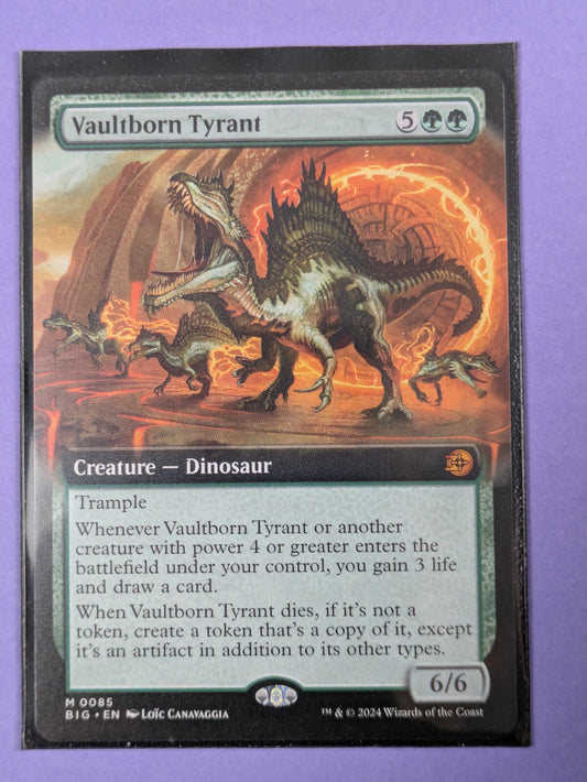 MTG Magic: The Big Score: Vaultborn Tyrant Extended Art Mythic #0085 - NM
