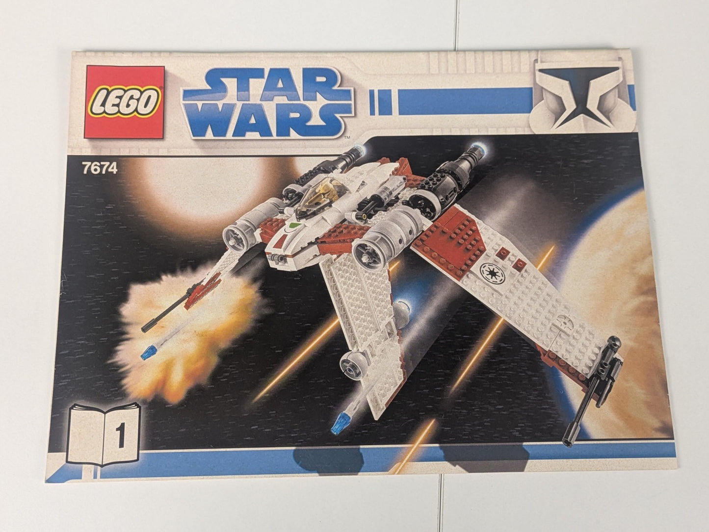 Lego Star Wars The Clone Wars: V-19 Torrent Set 7674 - Complete Set