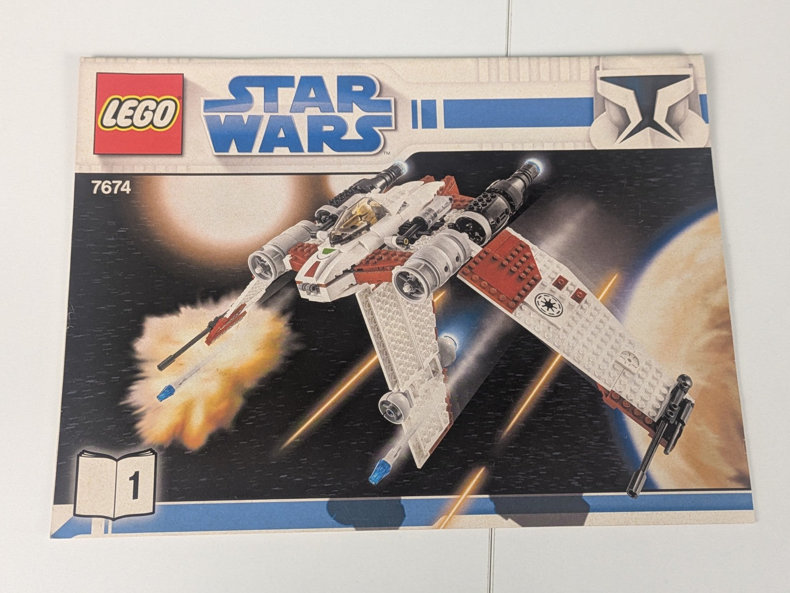Lego Star Wars The Clone Wars: V-19 Torrent Set 7674 - Complete Set