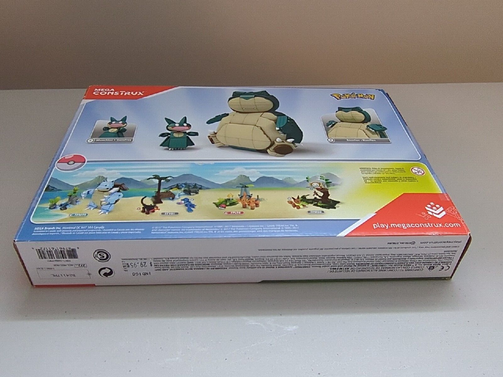 Mega Construx Pokemon Snorlax & Munchlax Set FPM11 272 pcs Complete
