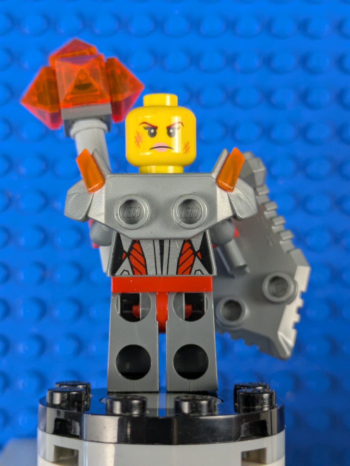 Lego NEXO KNIGHTS: Macy Halbert - Flat Silver Visor nex016 Set 70323