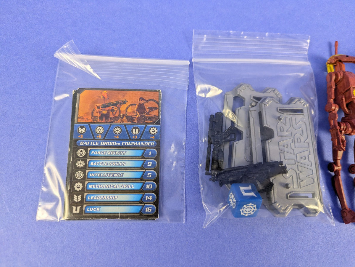 Hasbro Star Wars Legacy Collection Battle Droid and Battle Droid Commander 3.75"