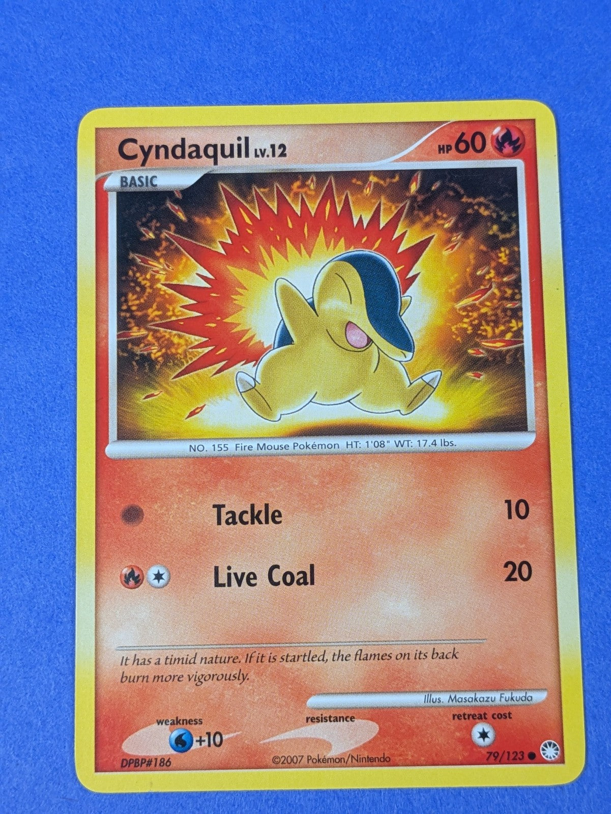 Cyndaquil - 79/123 - Common Mysterious Treasures - Pokemon Card - LP