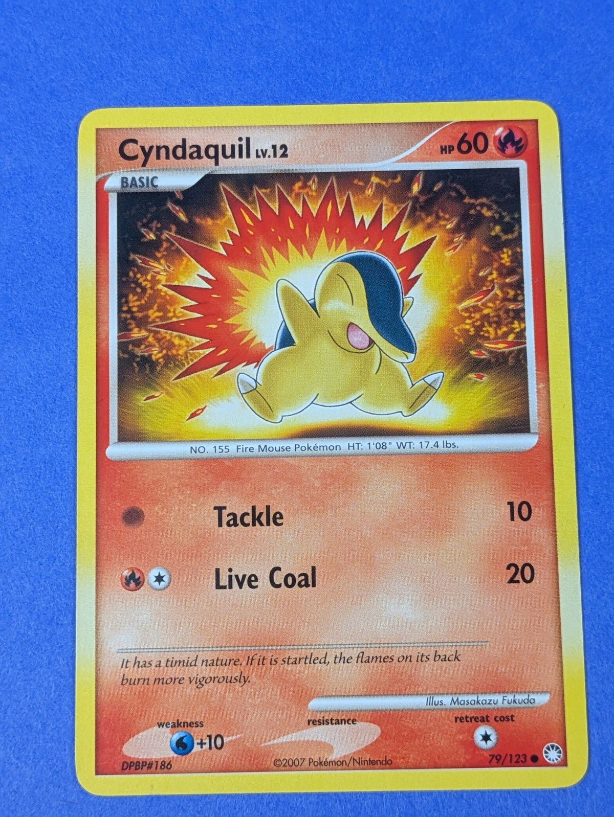 Cyndaquil - 79/123 - Common Mysterious Treasures - Pokemon Card - LP