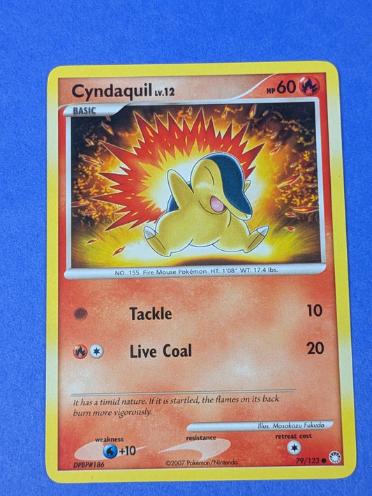 Cyndaquil - 79/123 - Common Mysterious Treasures - Pokemon Card - LP