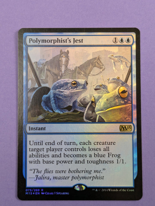 MTG Magic The Gathering: Magic 2015: Polymorphist's Jest Foil Rare #076/269 - NM