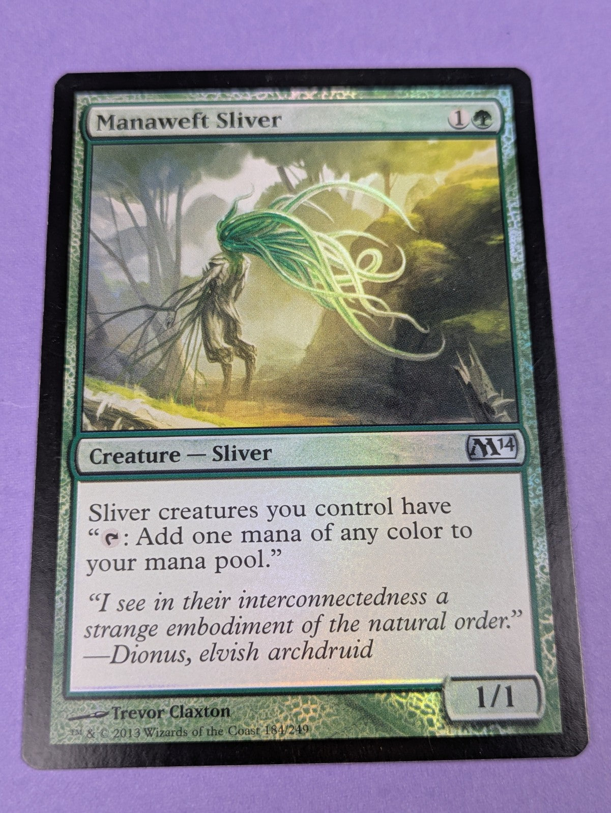 MTG Magic: Magic 2014: Manaweft Sliver Foil#184/249 Uncommon - NM