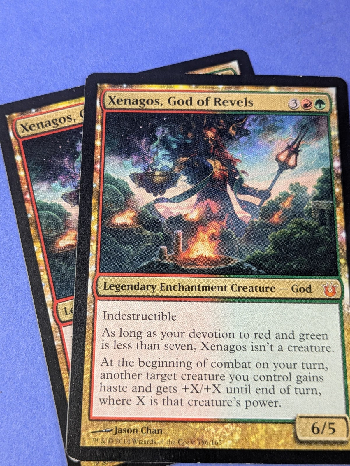MTG Magic: Born of the Gods: Xenagos, God of Revels #156/165 Mythic - MP
