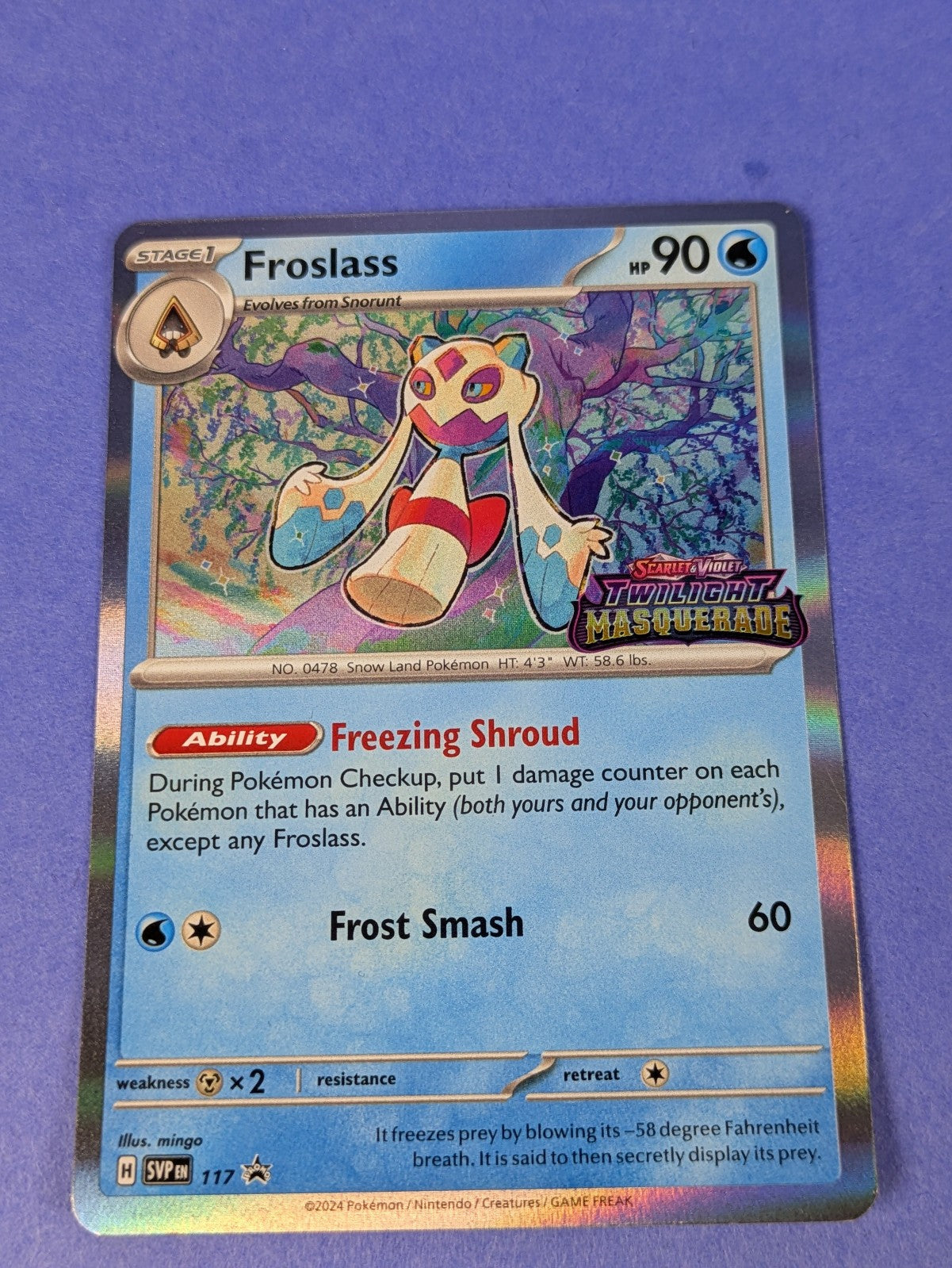 Froslass - 117 - Promo Scarlet & Violet Promos - Pokemon Card - NM