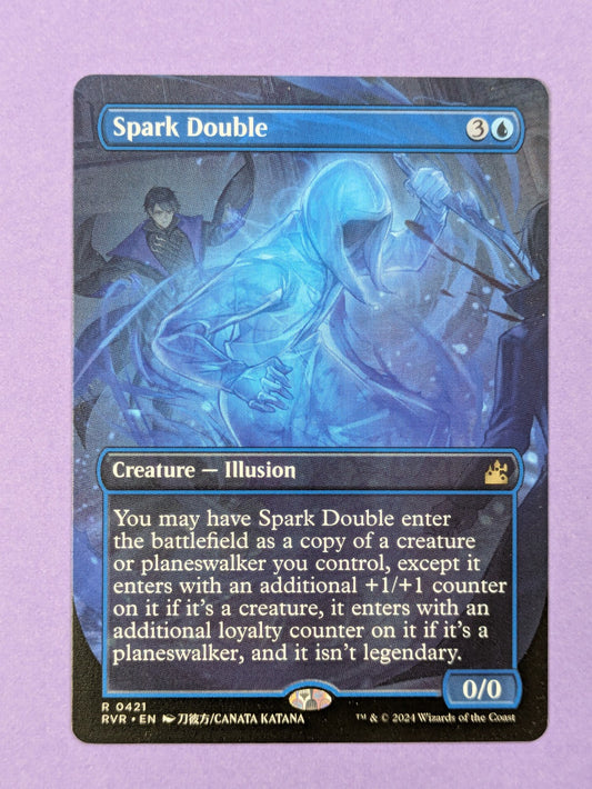 MTG Magic: Ravnica Remastered: Spark Double Borderless Anime #0421 Rare - NM