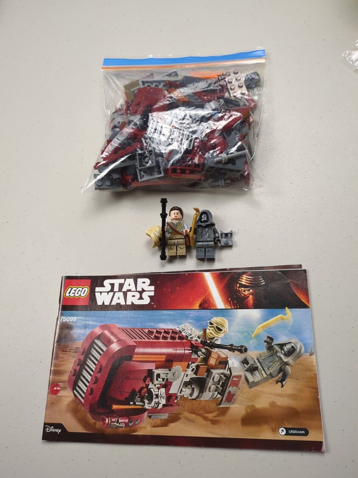 Lego Star Wars: Rey's Speeder Set 75099 w/ Instructions