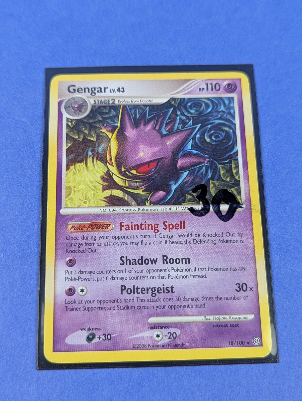 Gengar - 18/100 - Rare Stormfront - Pokemon Card - MP