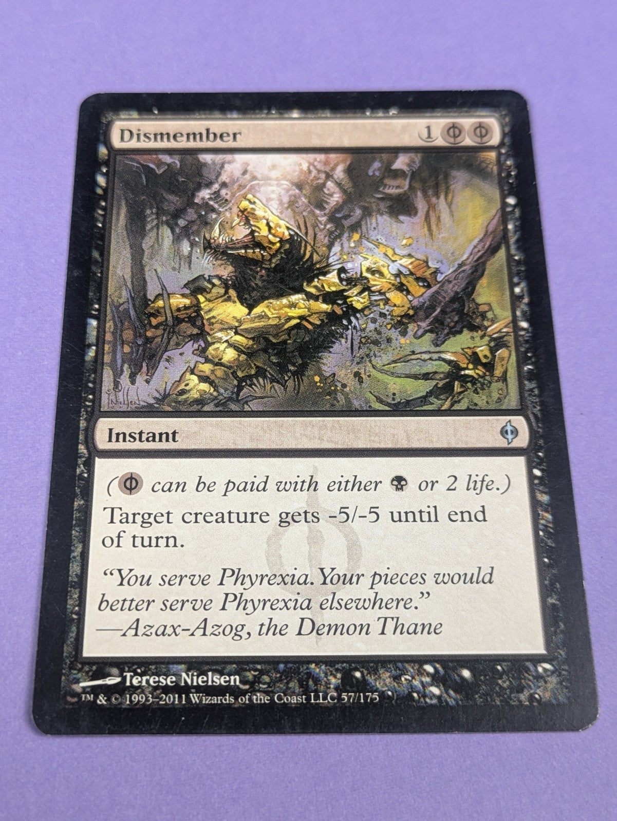 MTG Magic: New Phyrexia: Dismember #57/175 Uncommon - LP