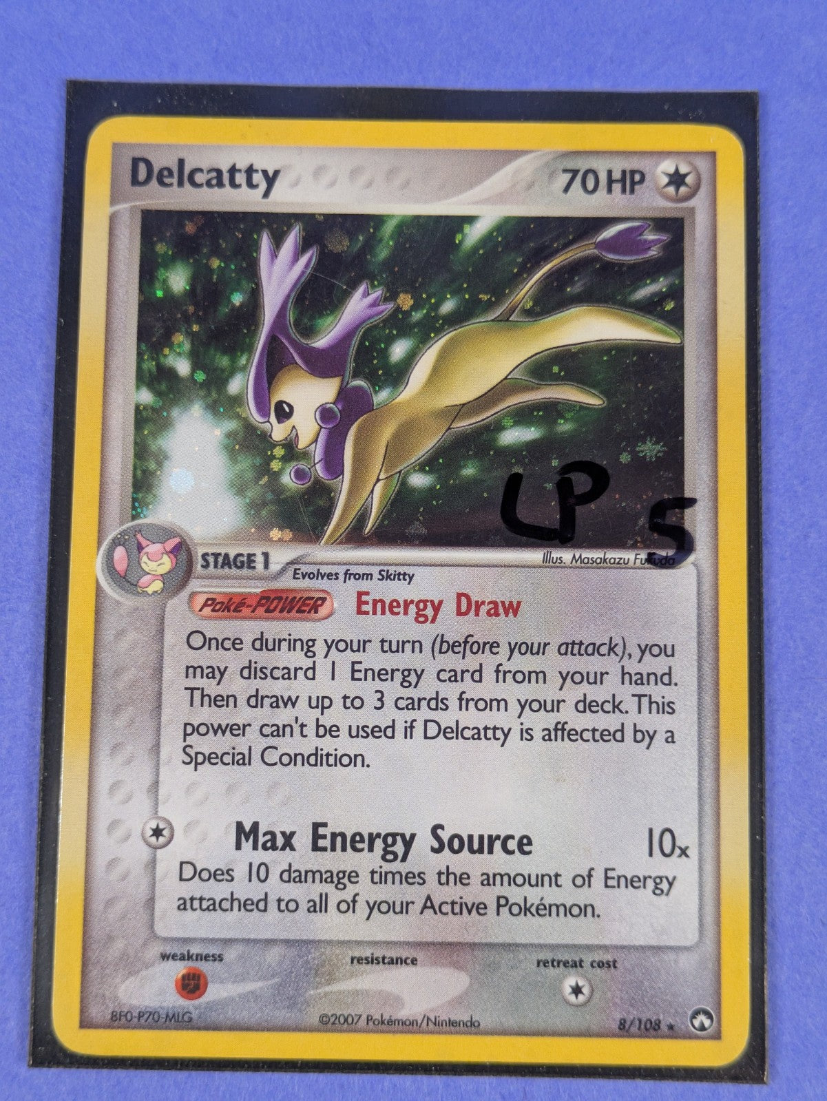 Delcatty - 8/108 - Holo Rare Power Keepers - Pokemon Card - LP
