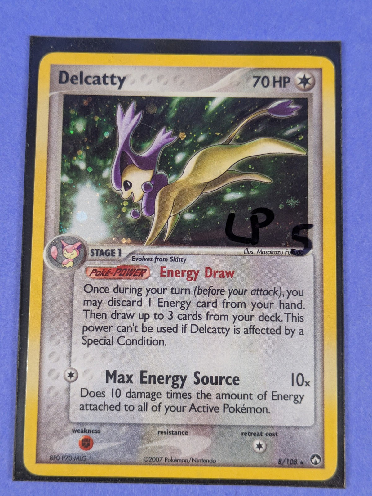 Delcatty - 8/108 - Holo Rare Power Keepers - Pokemon Card - LP