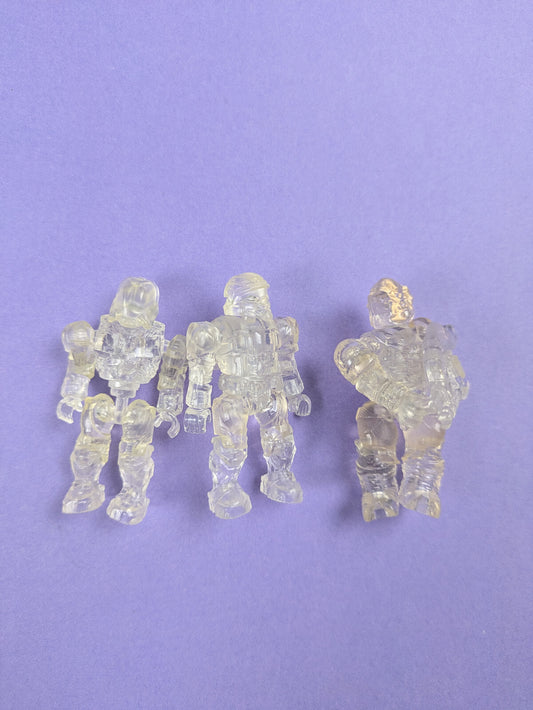 HALO Mega Bloks Construx UNSC Active Camo Translucent Bundle (3X)