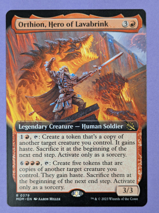 MTG Magic: March of the Machine: Orthion, Hero of Lavabrink #0379 Rare - NM