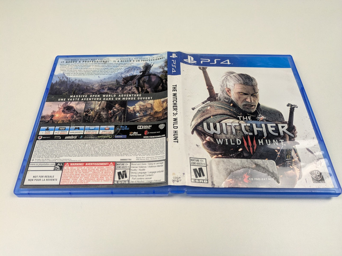 The Witcher 3: Wild Hunt (PS4, 2015) CIB