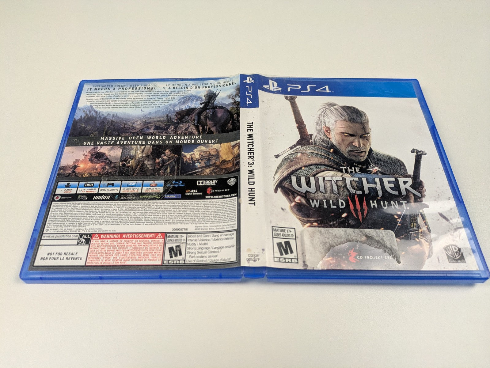 The Witcher 3: Wild Hunt (PS4, 2015) CIB