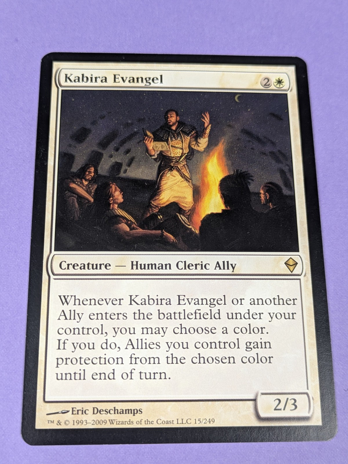 MTG Magic the Gathering: Zendikar: Kabira Evangel #15/249 Rare - NM