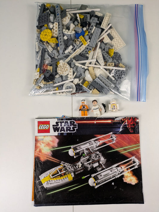 Lego Star Wars: Gold Leader's Y-wing Starfighter Set 9495 - w/ Instructions