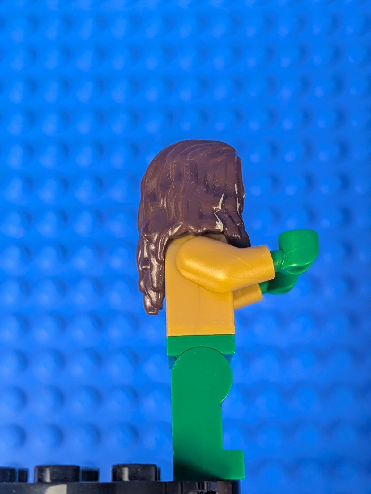 Lego Super Heroes: Aquaman - Dark Brown Long Hair sh0525 Set 76095