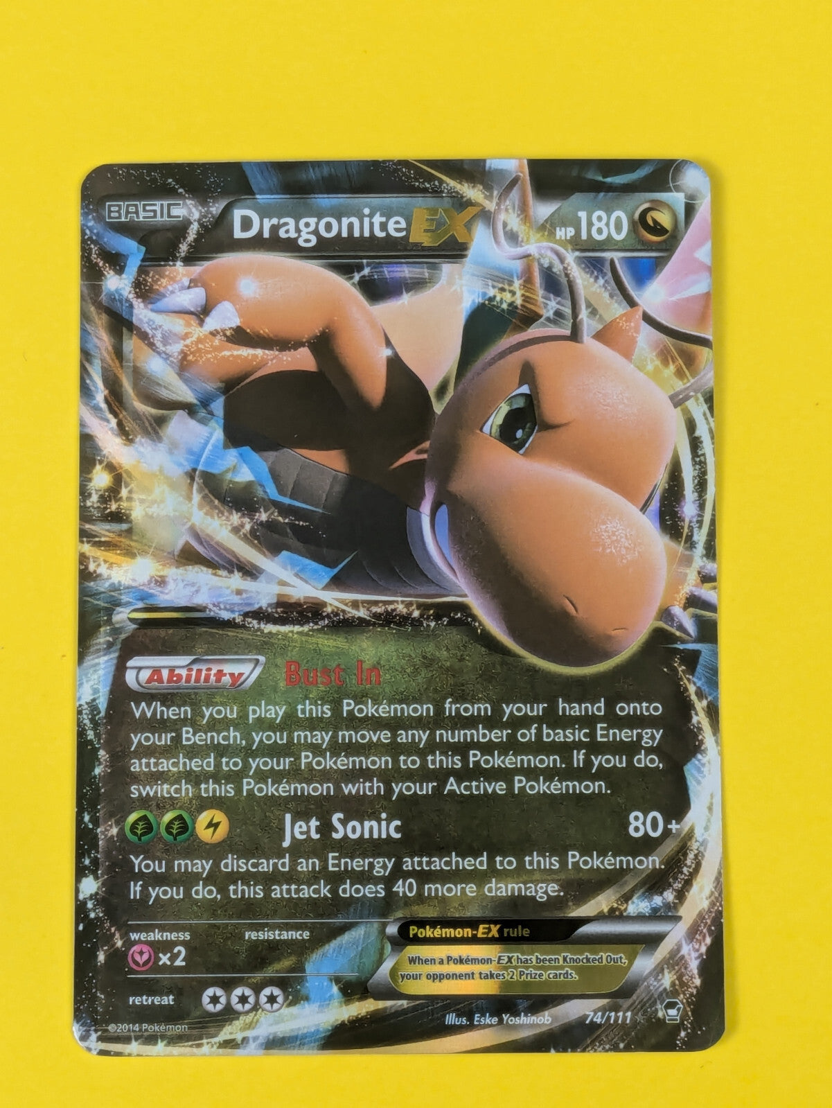 Dragonite EX - 74/111 - Ultra Rare Furious Fists - Pokemon Card - NM