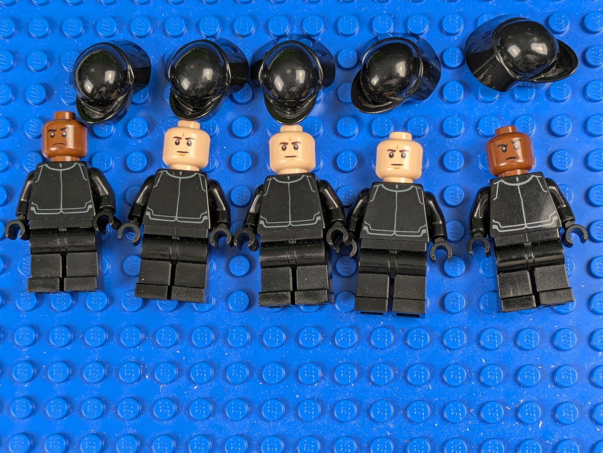 Lego Star Wars: First Order Crew Member Light Nougat/Brown Head (5X) Set 75104