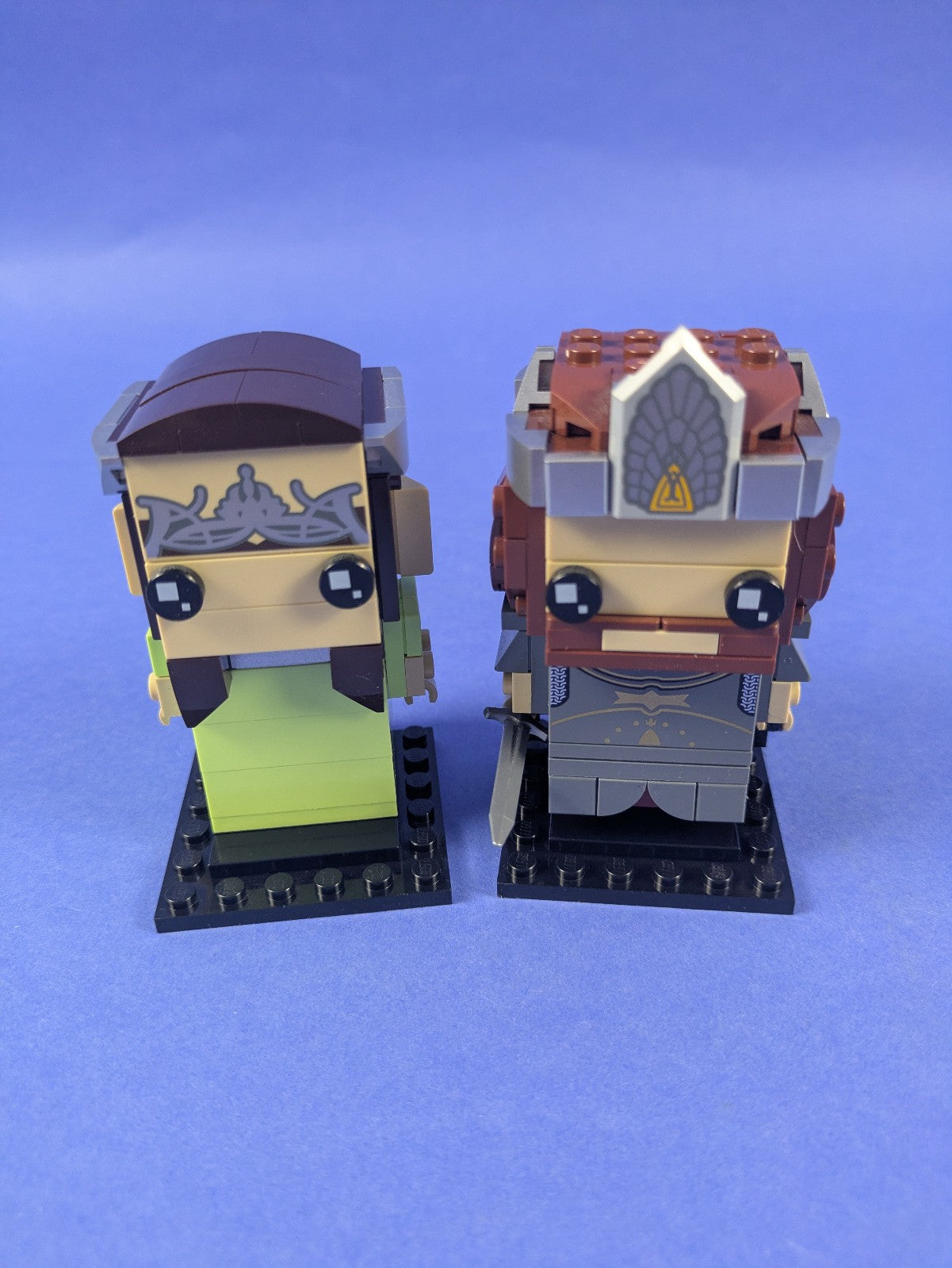 LEGO BrickHeadz The Lord of the Rings Aragorn & Arwen 40632 Complete Pre-Owned