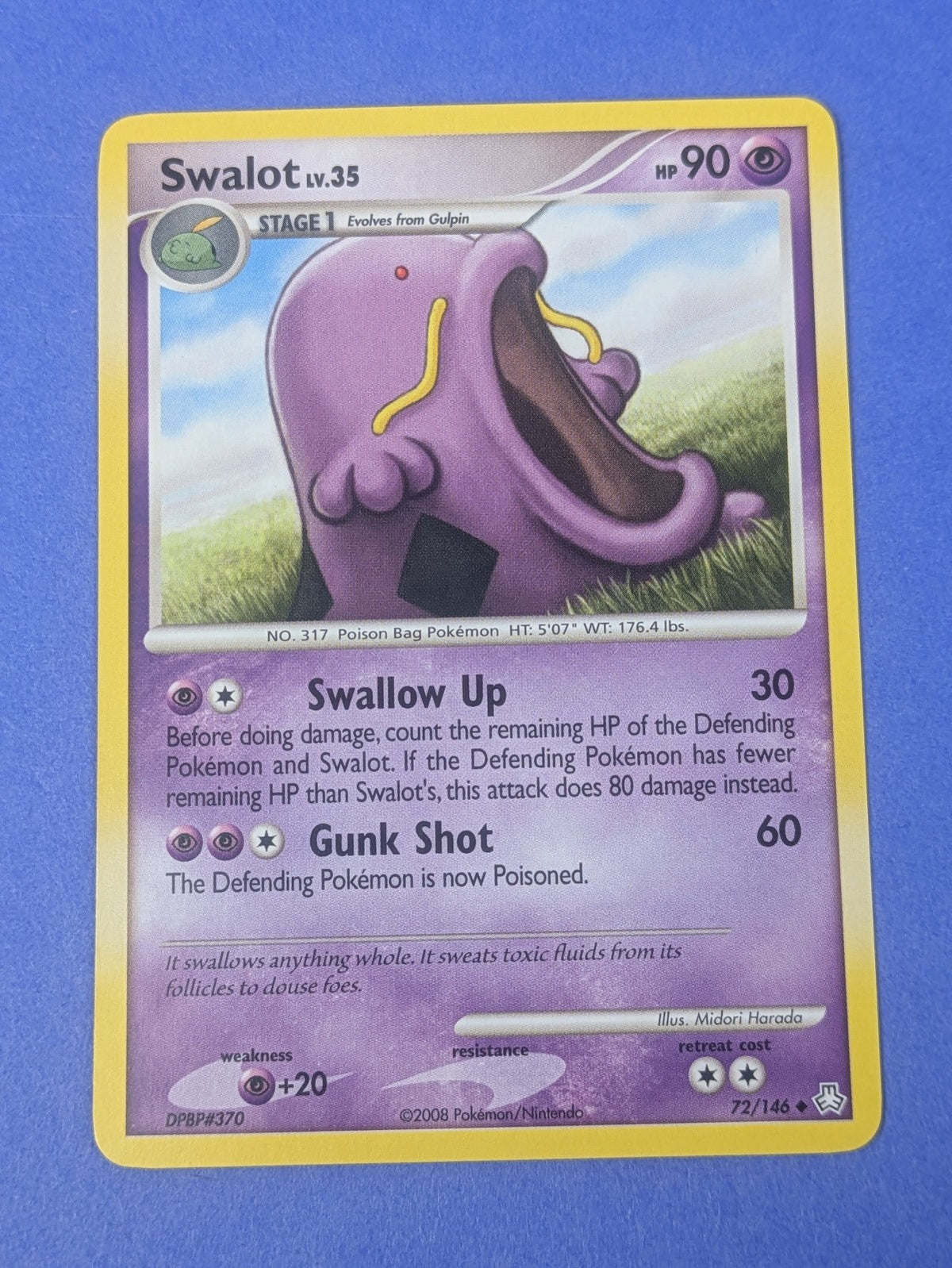 Swalot - 72/146 - Uncommon Legends Awakened - Pokemon Card - LP