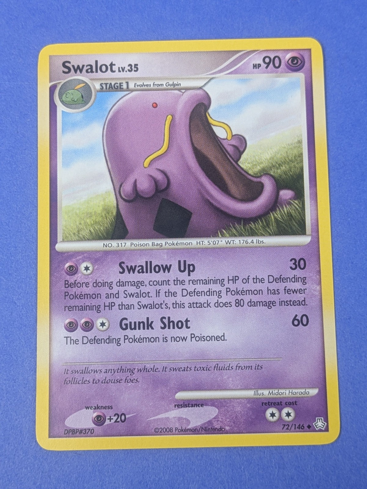 Swalot - 72/146 - Uncommon Legends Awakened - Pokemon Card - LP